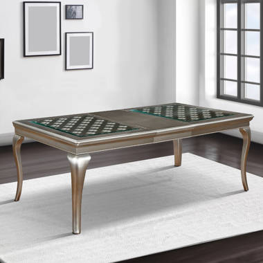 Ashley glass discount top dining table